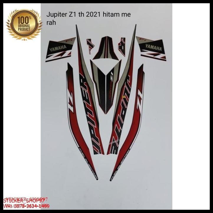 TERBARU (ORI) STRIPING YAMAHA JUPITER Z1 TH 2021 HITAM MERAH KUALITAS ORIGINAL