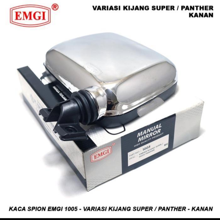 Kaca Spion Variasi Kijang Super/Panther Chrome Rh/Kanan (Emgi 1005) Original Dan Terpercaya