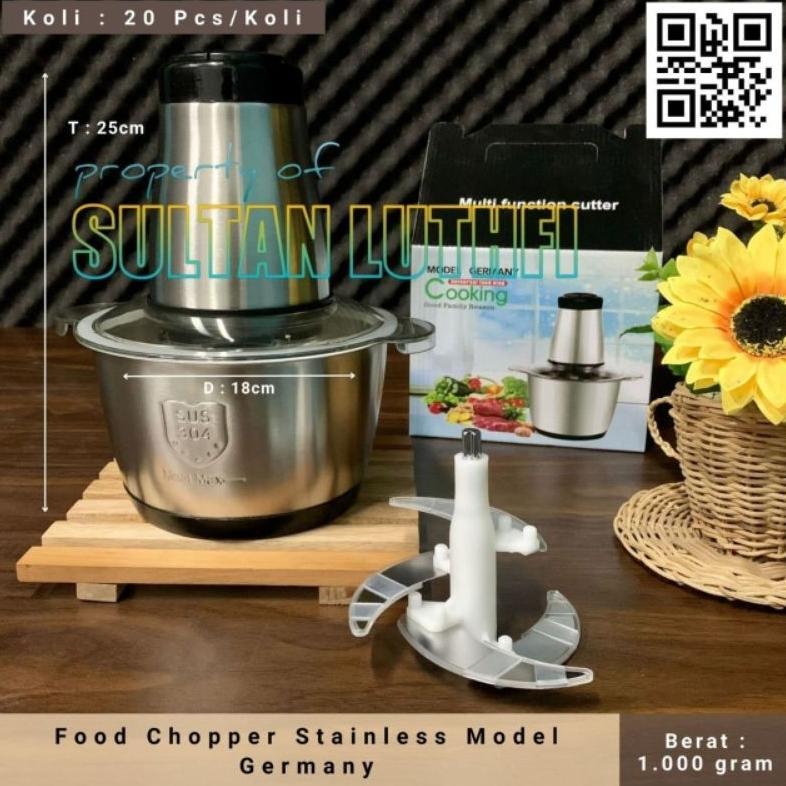 BLENDER DAGING FOOD CHOPPER STAINLESS