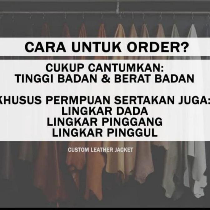 jeket kulit pria domba super premium asli garut