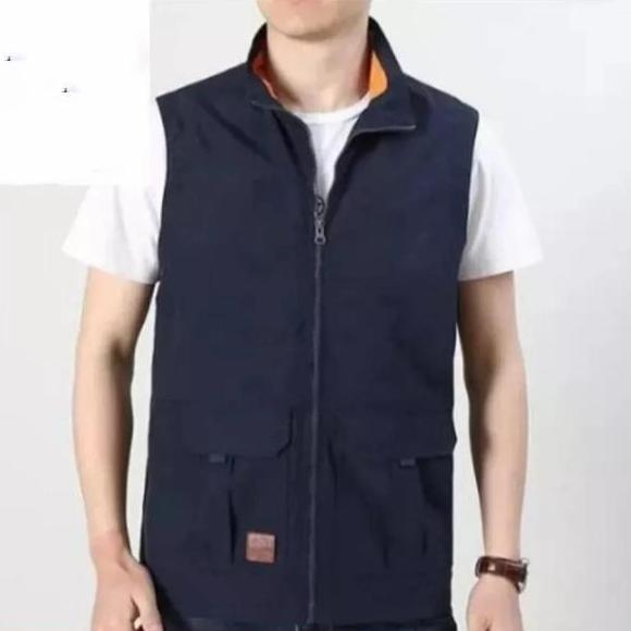 jaket rompi pria keren/vest rompi casual
