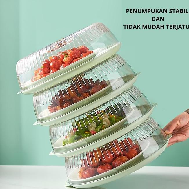 Mc Tudung Saji 4 Susun Kristal Food Organizer Bpa Tudung Saji Penutup Makanan