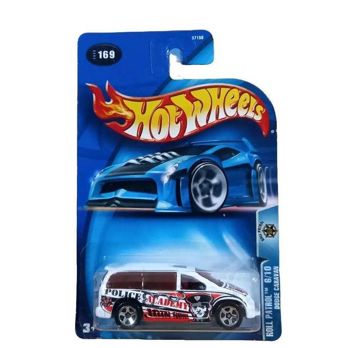 Hot Wheels Dodge Caravan Roll Patrol Police Academy Blue Card