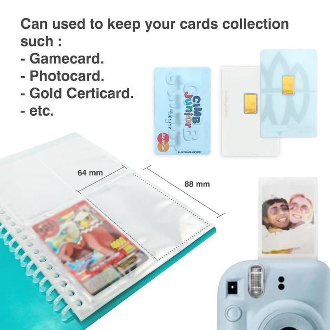 Album Kartu Nama Trading Card Koleksi Emas 80 Kartu Daiichi DPO A5 Tempat Penyimpanan Photo Card Ter