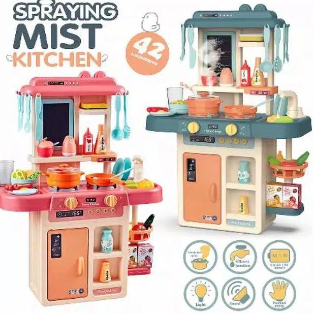 MAINAN ANAK SPRAYING MIST KITCHEN / KITCHEN SET UAP UKURAN JUMBO / MAINAN MASAK MASAK
