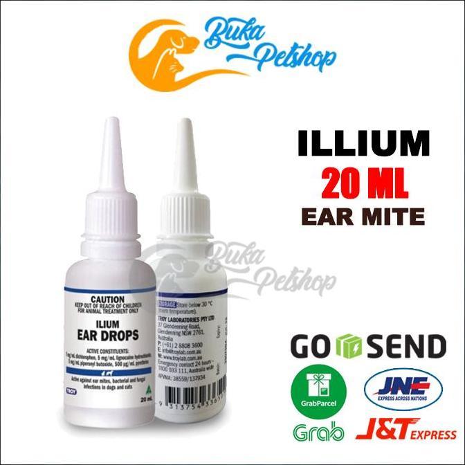 Illium Ear Drop 20ml Obat Tetes Kutu Telinga Kucing Dan Anjing