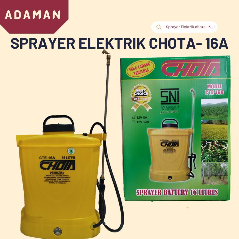 Sprayer tanki semprot  kep elektrik semprotan tanaman CHOTA-16 Liter 8 AH