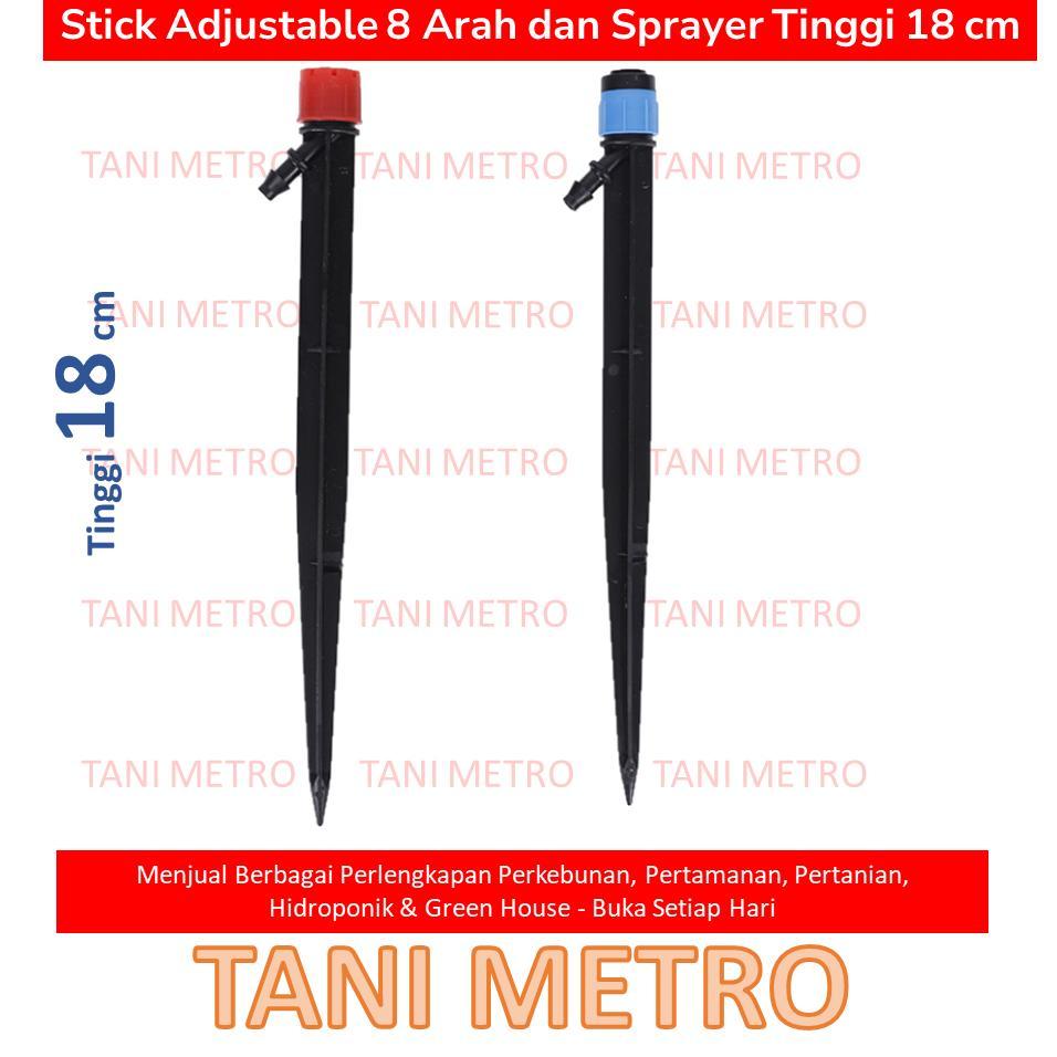 Promo Cod Adjustable Dripper Sprinkler Sprayer Type Payung Dan  8 Arah Jumbo Stick Dripper Stik Drip