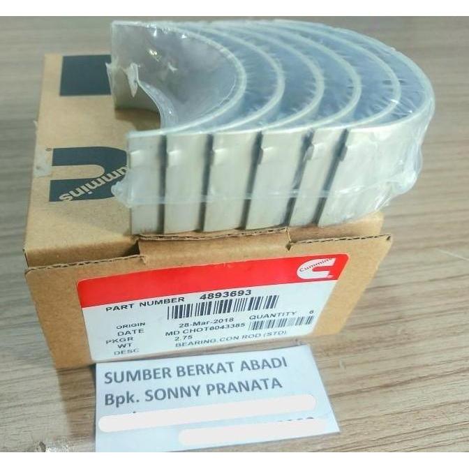Cummins 4893693 Lower Conrod Bearing Connecting Rod 6B Isb Std 6732-31-3420  6732313420  6732 31 342