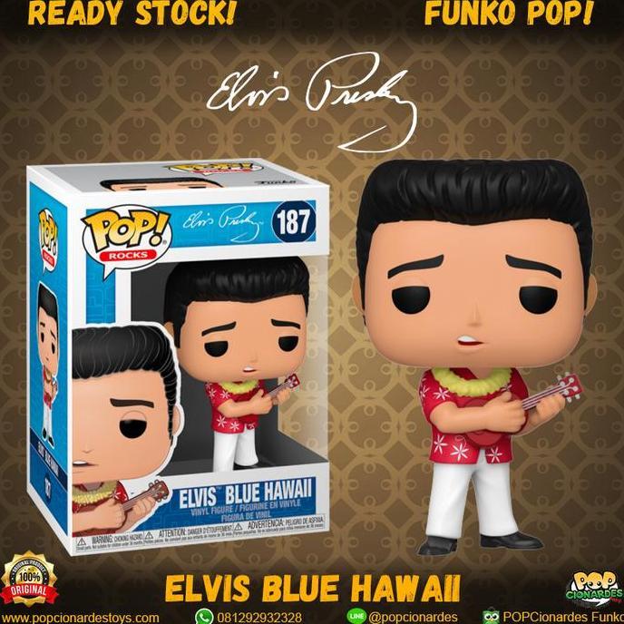 Funko POP Rocks - Elvis Presley - Elvis Presley Blue Hawaii #187