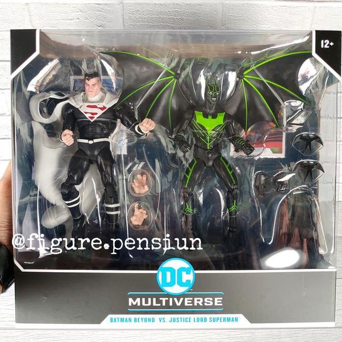 DC MULTIVERSE MCFARLANE BATMAN BEYOND VS JUSTICE LORD SUPERMAN 2 PACK