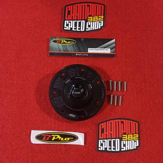 '' FUEL CAP TUTUP TANGKI BENSIN BPRO NINJA ZX RR 150 RR 150RR ZX150 HITAM ''