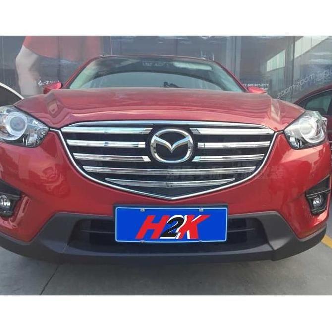 Details Look Aksesoris Mazda Cx5 - Grill Cover Untuk New Mazda Cx-5 2015-2016 Fl