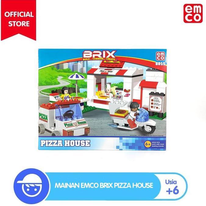 Mainan EMCO Brix Pizza House