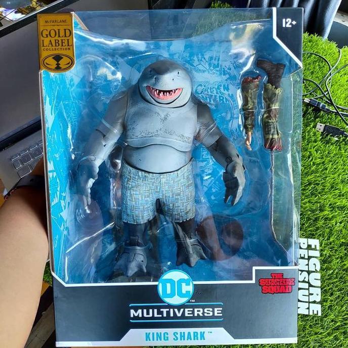 DC MULTIVERSE MCFARLANE TOYS SUICIDE SQUADE KING SHARK GOLD LABEL
