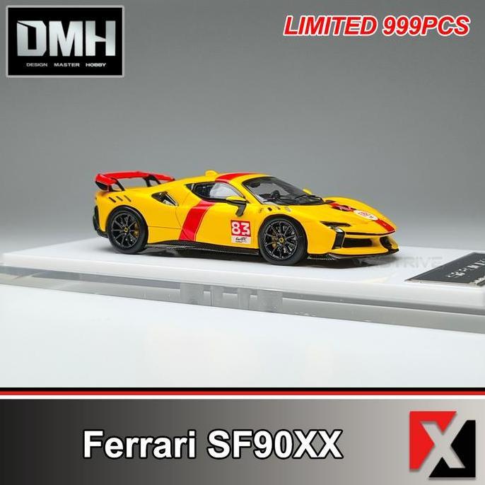 DMH 1:64 Ferrari SF90XX Stradale Le Mans Livery Yellow #83