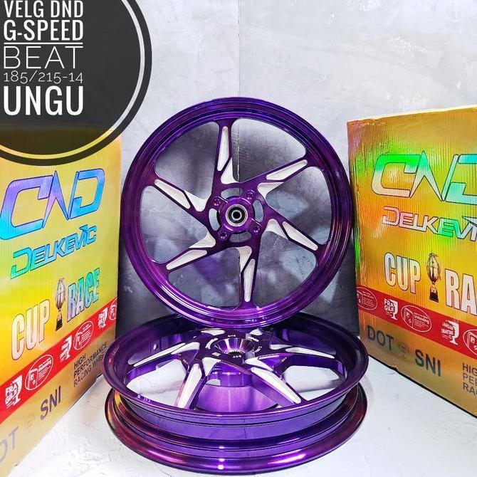Velg DND Delkevic GSpeed Beat/Vario110/Scoopy Ring 14/Spacy Ring 14/Genio Ring 14 Merah/Biru/hitam T