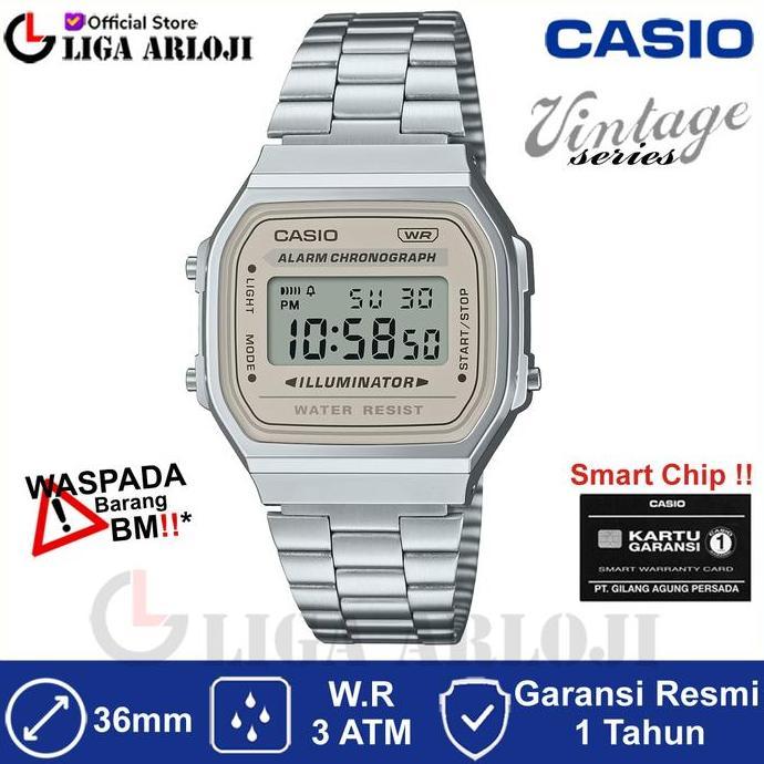 Casio A168Wa-8Aydf Jam Tangan Unisex Digital A168Wa A168Wa-8 Vintage A168Wa 8Aydf