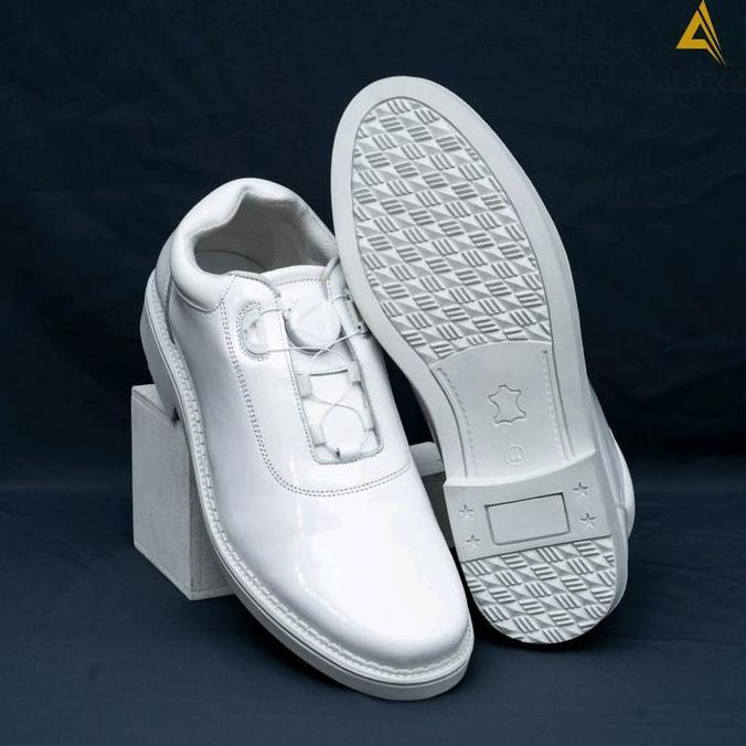 SEPATU PDH PDU PUTIH TALI PUTAR PELAYARAN TNI AL KADES PASKIBRA DLL SEMIR