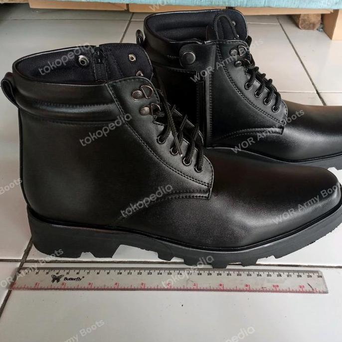 sepatu pdh ukuran besar No 45,46,47 Model tali dan Resleting