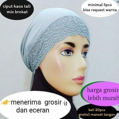 ciput renda tali brokat
