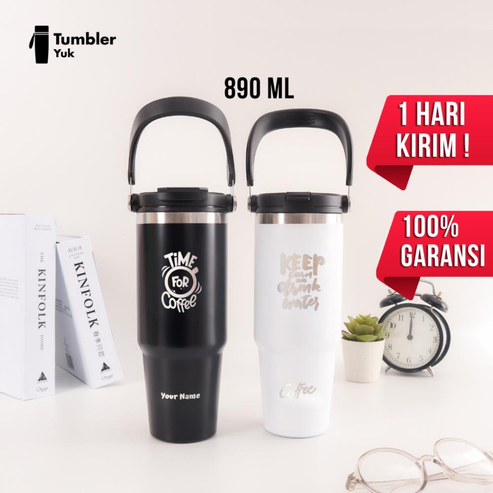 Tyeso Tumbler Minum Stainless 890ml Custom Termos Kopi Tahan Panas & Dingin Pum BPA Free Insulated B