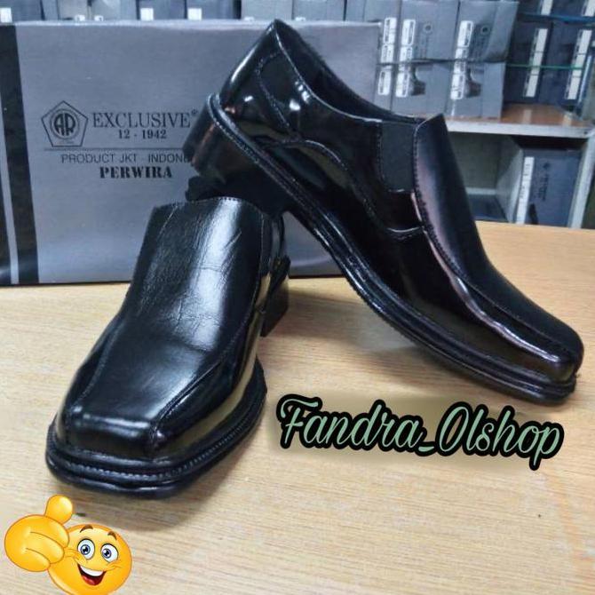 Sepatu PDH Pantopel Pria seri PANB Merk AR Exclusive Orinal Kulit