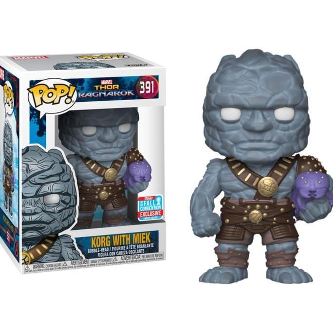 Funko POP Marvel - Thor Ragnarok - Korg with Miek NYCC