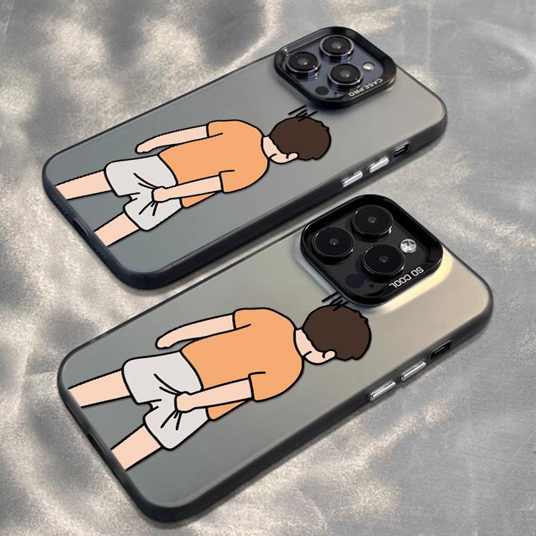 CUCI GUDANG CYK2158 Anak laki case iPhone seri Kompatibel untuk case hp iPhone 11 12 13 14 15 16 pro