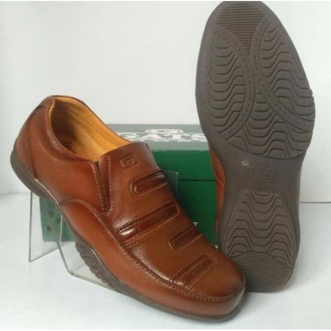 Sepatu Pantofel Pria Sepatu Kulit Gats GP 3 - TAN Shoes