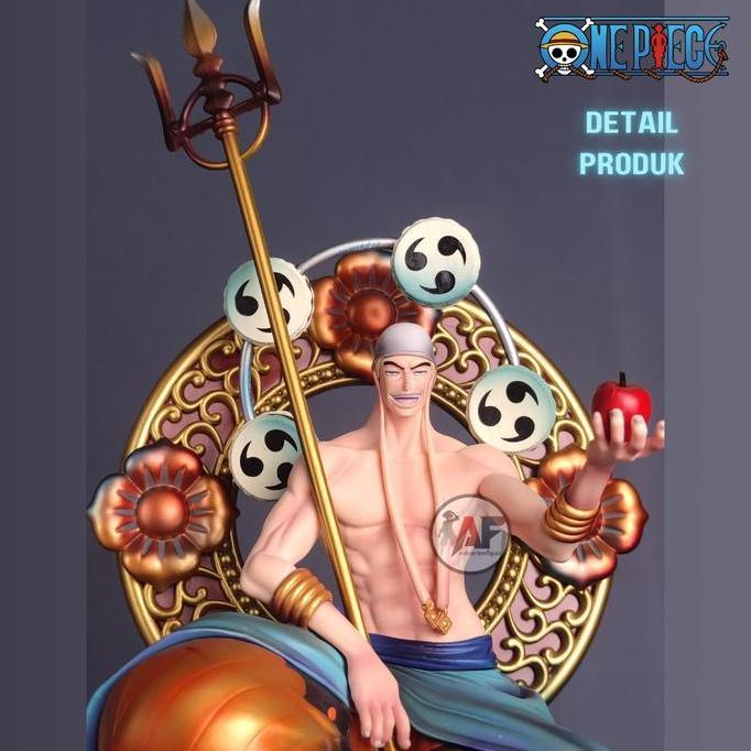 Statue Action Figure One Piece God Enel Sitting POP Studio Design Recast