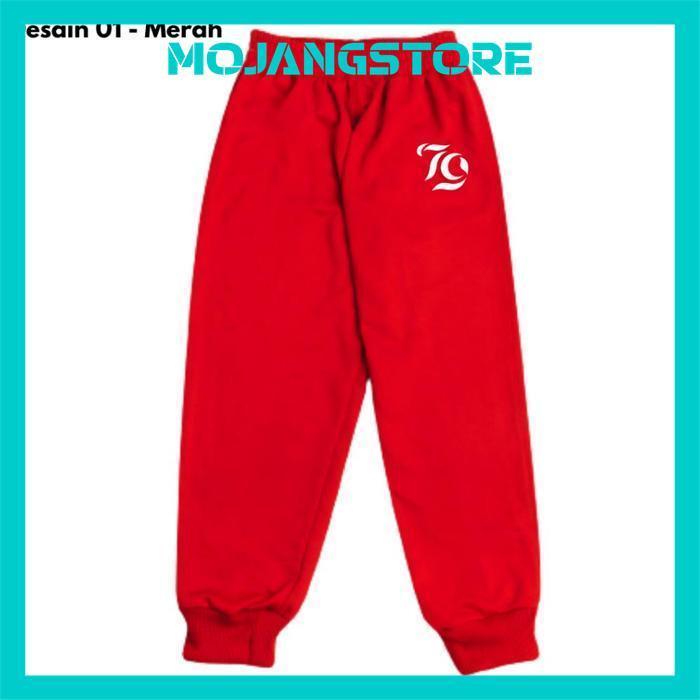 Celana Joger Anak Merah Putih Celana Karnaval 17 Agustus Celana Kemerdekaan Celana Training Anak