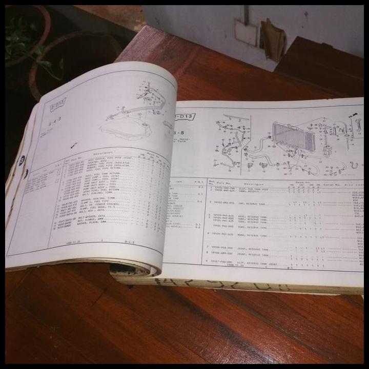 TERMURAH BUKU KATALOG MOBIL HONDA ACCORD 1986-1989 COPIAN BEKAS PAKAI 