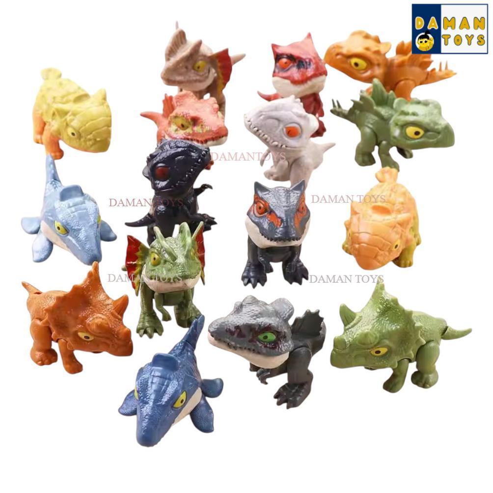 HEMAT` Mainan Figure Dinosaurus  Snap Squad T Rex Indominus Dino Dinosaur