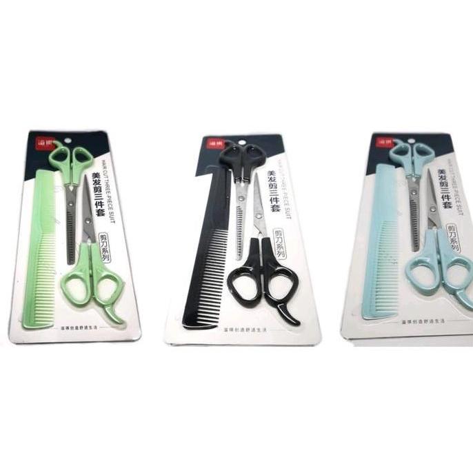 GUNTING GROOMING SET - Gunting Sisir Grooming Bulu Kucing Anjing NEW