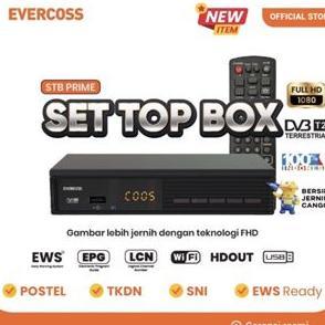 Evercoss Set Top Box Receiver EVERCOSS PRIME / MAX STB DVB T2 HD Terbaru DVB T-2