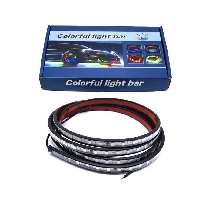Lampu LED Strip Running Bagasi RGB Mobil Truk Truck Bus Bis 24 Volt Lampu Rem Sein Light Strip Water