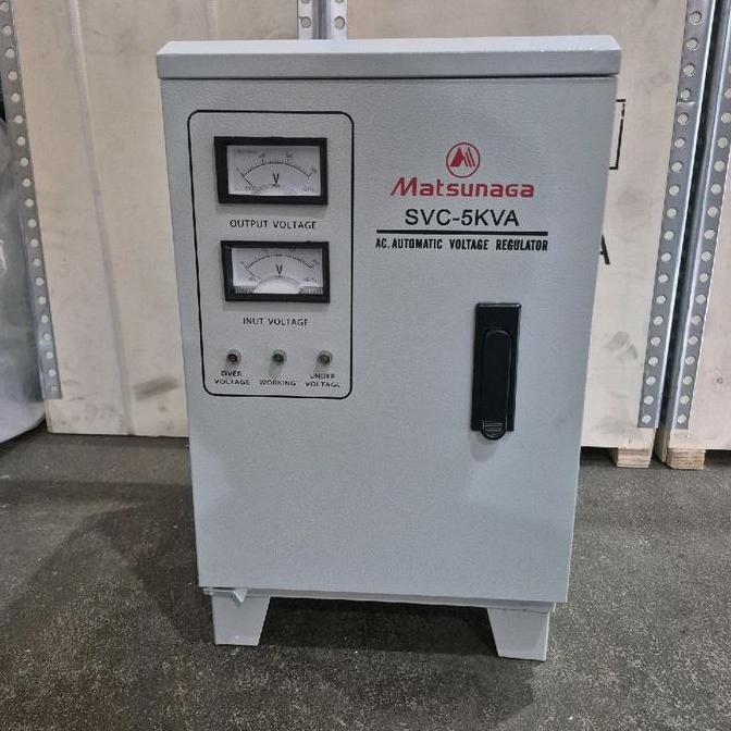 STABILIZER LISTRIK MATSUNAGA 5000WAT 5000VA 5000WATT STAVOL ORIGINAL DAN TERPERCAYA