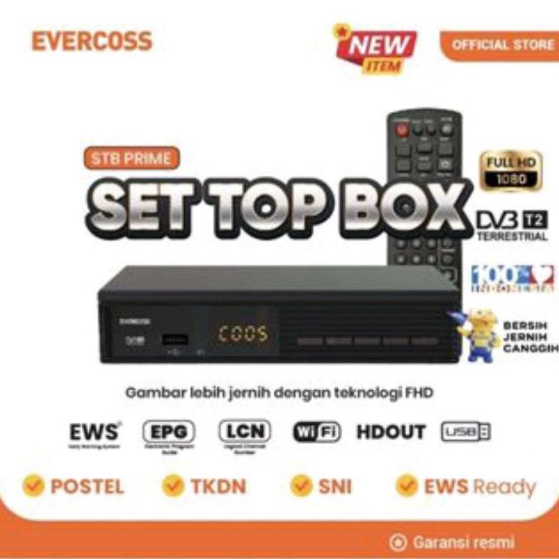 STB SET TOP BOX EVERCOSS PRIME ORIGINAL
