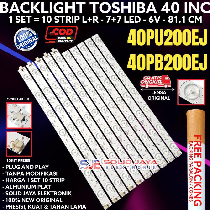 BACKLIGHT TV LED TOSHIBA 40 INC 40PU200 40PB200 40PU200EJ 40PB200EJ 40PB 40 PU 40INCH LAMPU BL 7K 14