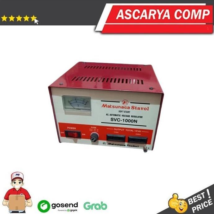STABILIZER STAVOLT MATSUNAGA 1000 WATT / STABILISER 1000 W ORIGINAL DAN TERPERCAYA