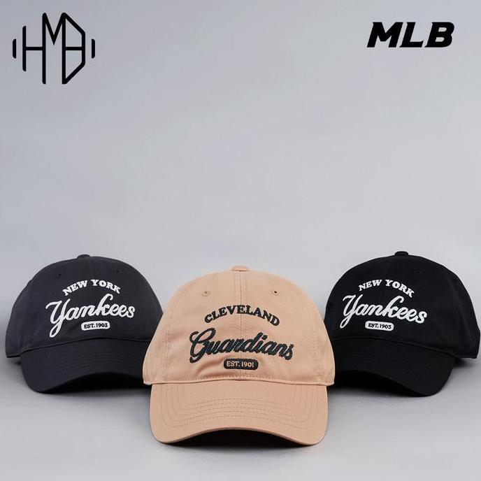 MLB Korea Cursive Logo Cap 100% Authentic