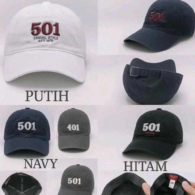Topi Baseball Pria & Wanita Model Casual 501 , Import Quality