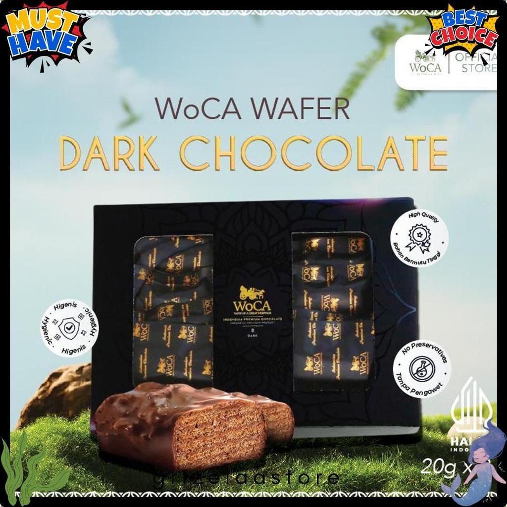 Woca Wafer Coklat Premium Dark Chocolate