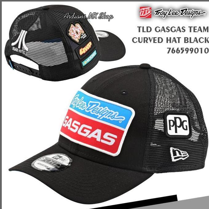 TOPI HAT GASGAS TLD CURVED TROY LEE DESIGNS RACING APPAREL CASUAL
