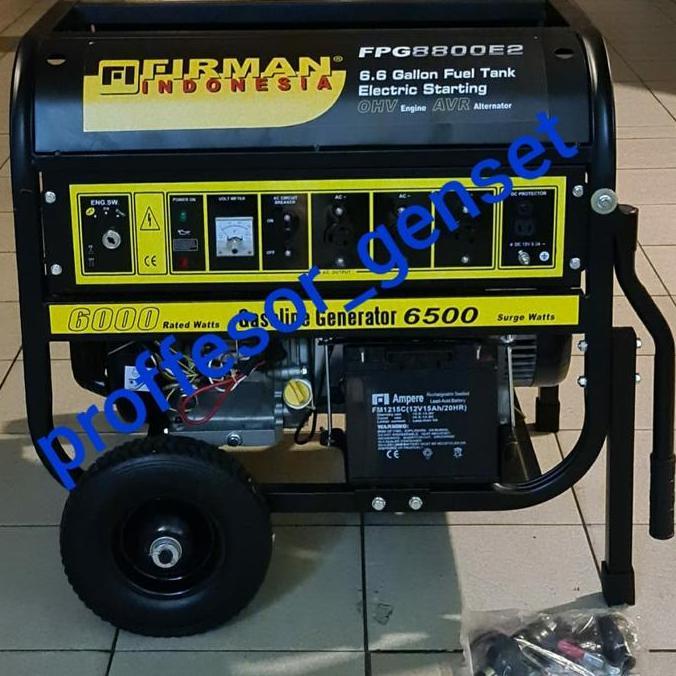 Genset 6000 Watt - 6500 Watt 8 Kva Firman Gasoline Fpg 8800 E2