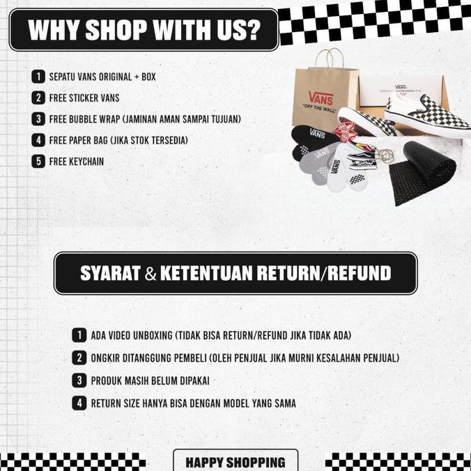 Sepatu vans checkerboard slip on classic orinal vans catur murah