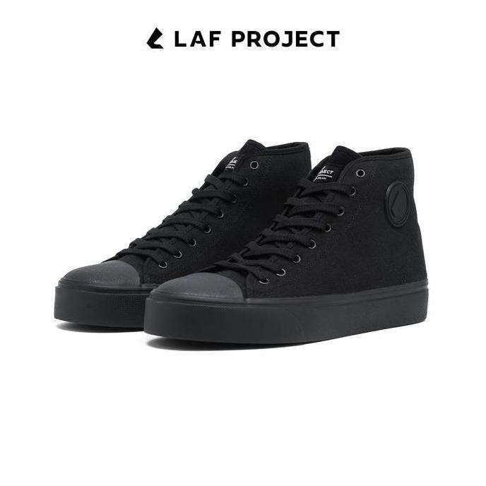 Sepatu Vulcanized Hh Sneakers Casual Pria Wanita Hitam Velox LAF Project