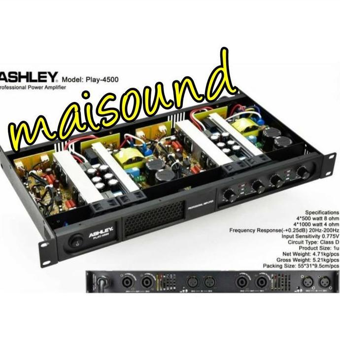 POWER AMPLIFIER ASHLEY PLAY 4500 ORIGINAL AMPLI ASHLEY PLAY4500 ORI Terlaris