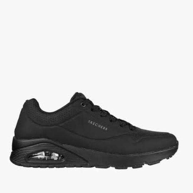 SEPATU SKECHERS HITAM WORK UNO PRIA